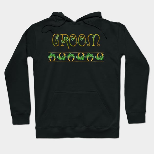 Irish Shamrock Wedding - Groom Hoodie by SpiceTree